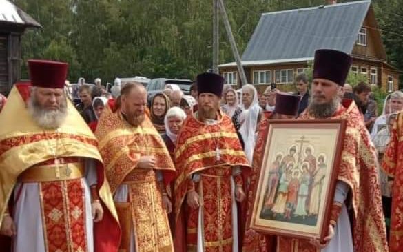 Освящение бюста царю-страстотерпцу Николаю II