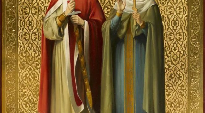 Молебен перед иконой Святых благоверных князей Петра и Февронии Муромских